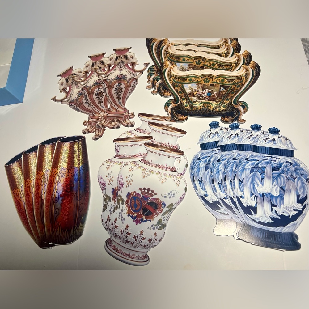 Decorative Ceramic Vase Collection notecards and envelopes